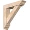 Ekena Millwork Traditional Traditional Smooth Bracket w/ Offset Brace, Douglas Fir, 5 1/2"W x 22"D x 22"H BKT0604X22X22TRA01SDF - alternate 1